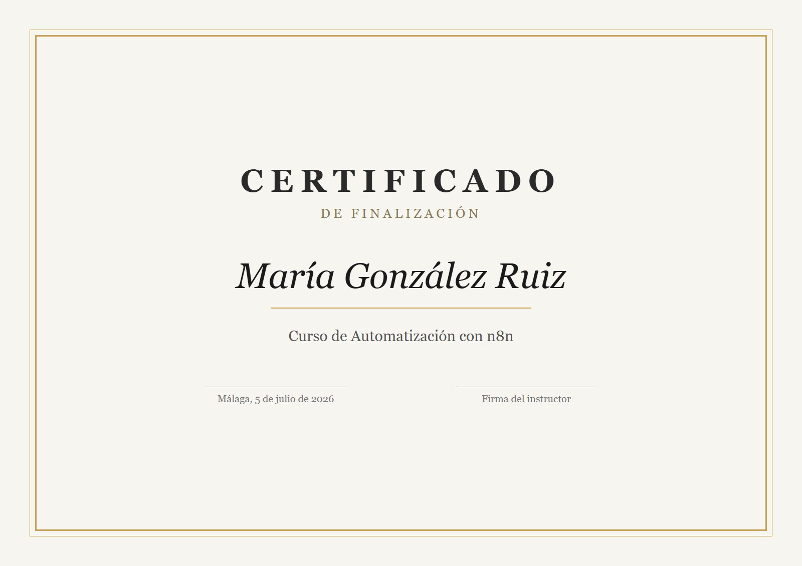 Plantilla de certificado